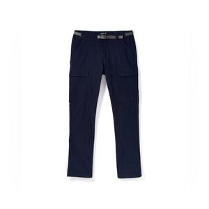 Roark mens 32 navy blue camp over cargo pants w/ built in belt EUC